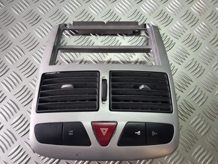 Mērinstrumentu paneļa gaisa vads, centrā priekš PEUGEOT 307 2007