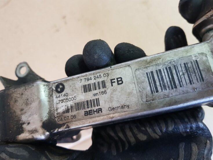 EGR vārsta dzesētājs priekš BMW 520D E60 2006 ENG.