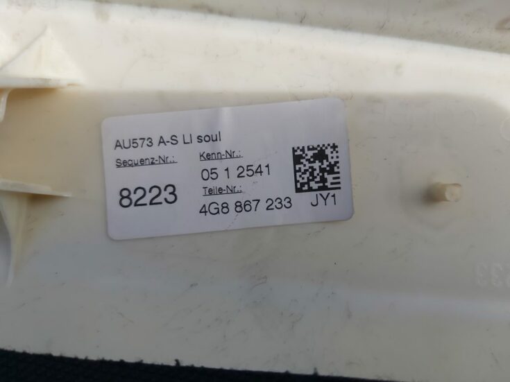 Priekšējas salona statnes apdare priekš AUDI A7 2011 SPORTBACK