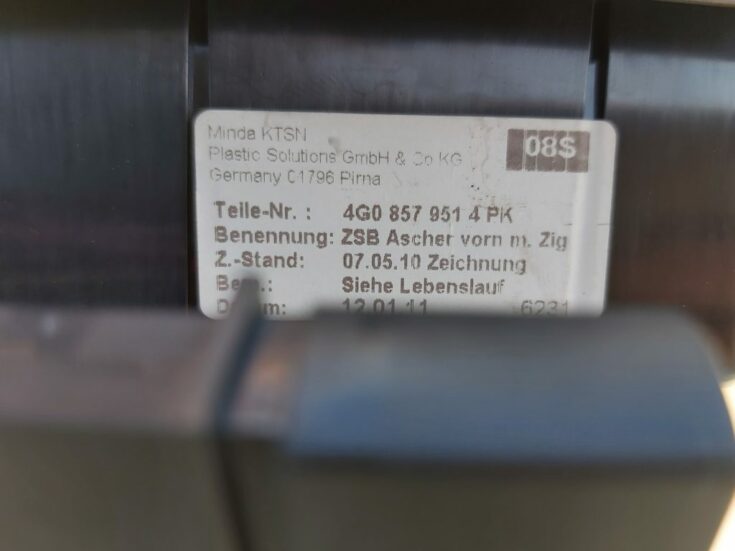 Pelnu trauks priekš AUDI A7 2011 SPORTBACK