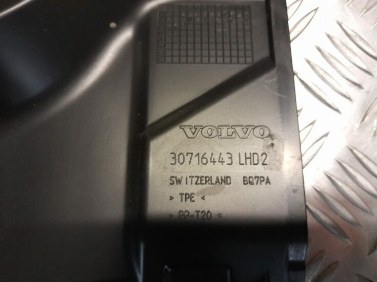 Ieplūdes gaisa deflektors, pa kreisi priekš VOLVO S40 2007