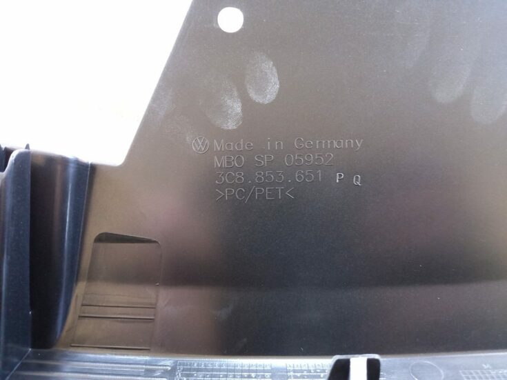 Pārsega reste priekš VW PASSAT CC 2009