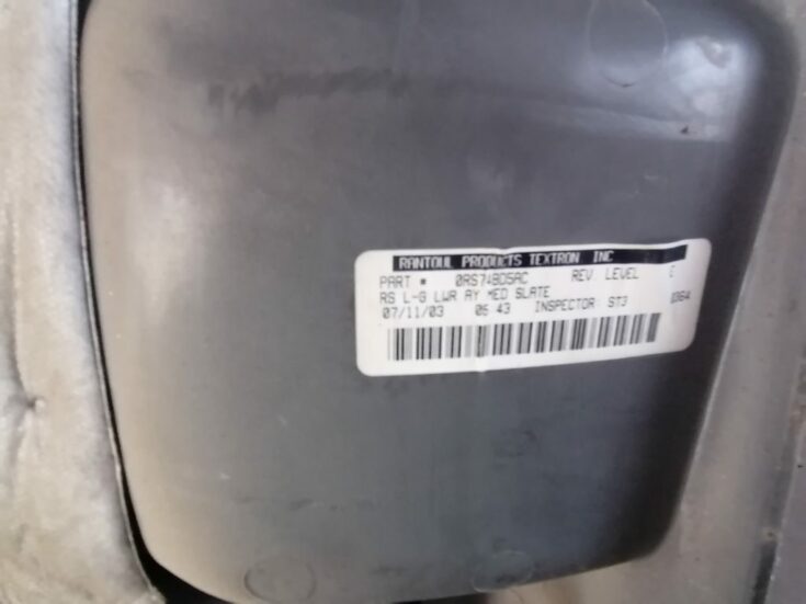 Bagāžnieka vāka liela apdare priekš CHRYSLER GRAND VOYAGER 2004