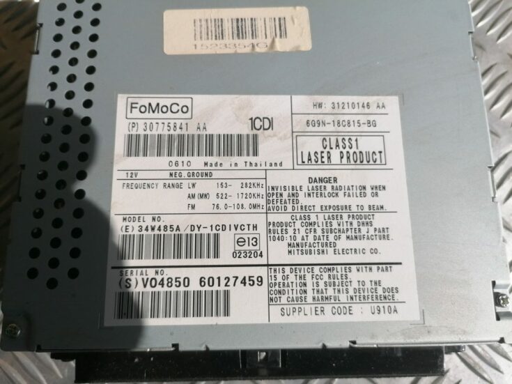 CD/DVD/Navigācijas bloks priekš VOLVO S80 2007