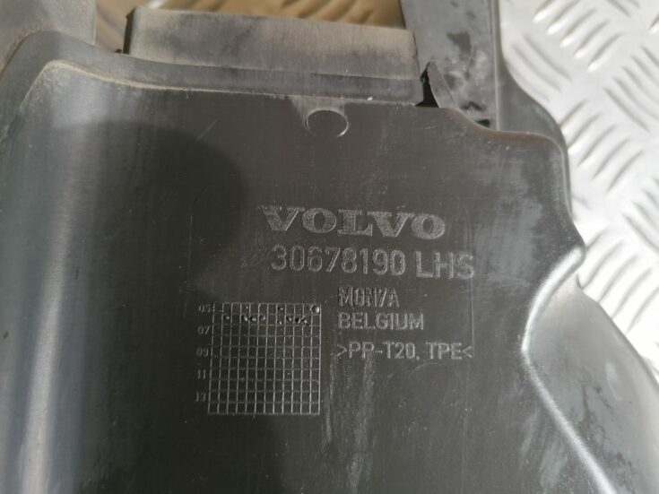 Ieplūdes gaisa deflektors, pa kreisi priekš VOLVO S80 2007 GREY