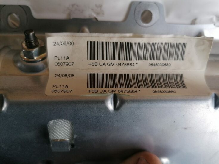 Mērinstrumentu paneļa drošības spilvens priekš CITROEN C4 2006