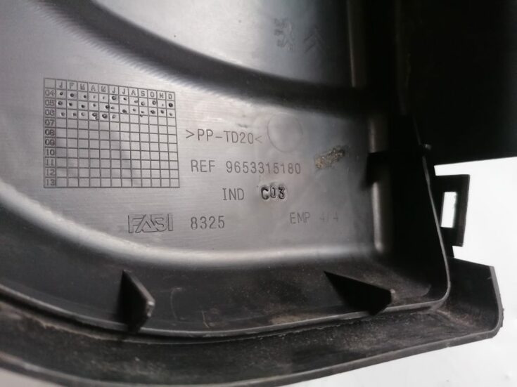 Drošinātāju kārbas korpuss priekš CITROEN C4 2006