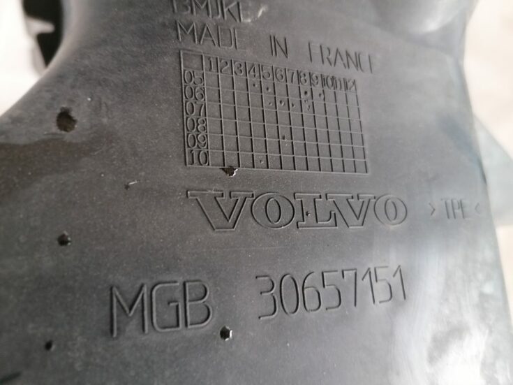 Ieplūdes gaisa deflektors/Difuzors priekš VOLVO C30 2008 TURQUOISE