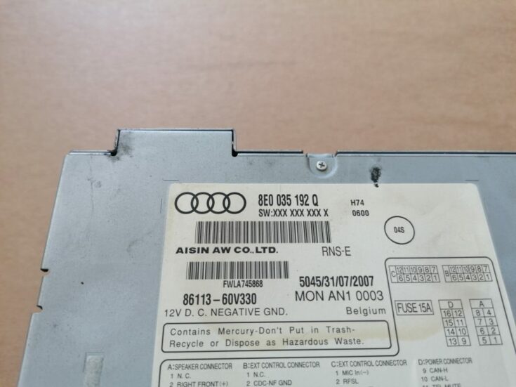 CD/DVD/Navigācijas bloks priekš AUDI A4 2008 AVANT