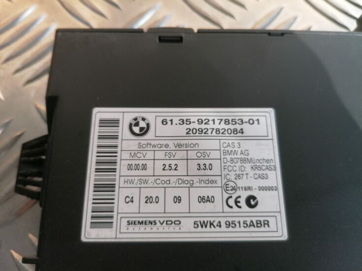 CAS vadības bloks priekš BMW 1 E87 2009 WHITE