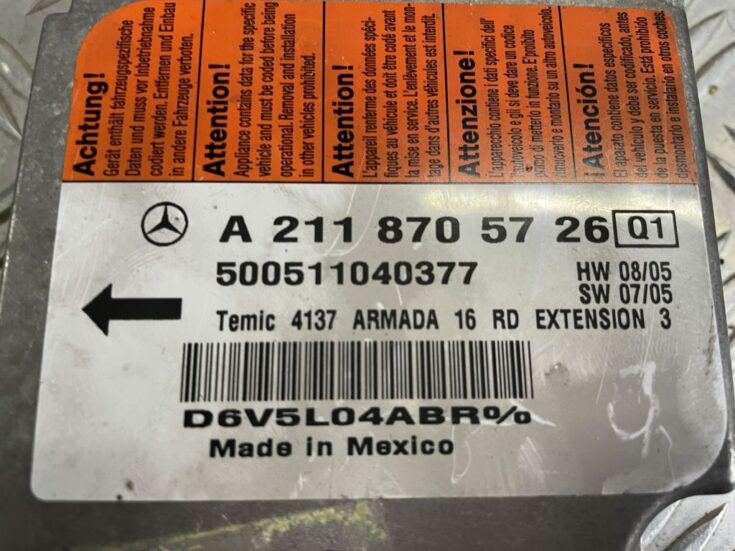 Drošības spilvena vadības bloks priekš MERCEDES BENZ CLS 320 2005