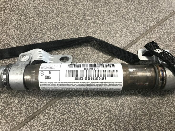 Griestu drošības spilvens, pa kreisi priekš MERCEDES BENZ CLS 320 2005