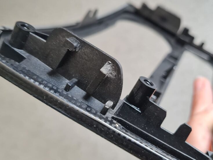 Mērinstrumentu paneļa dekoratīvais rāmis priekš MERCEDES BENZ ML320 2005 BLACK