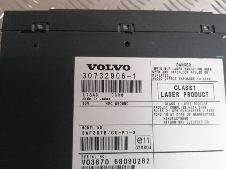 CD/DVD/Navigācijas bloks priekš VOLVO C30 2008 TURQUOISE