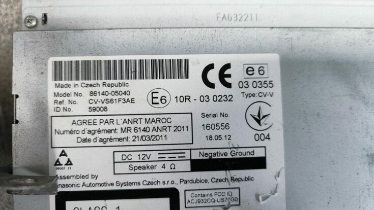 CD/DVD/Navigācijas bloks priekš TOYOTA AVENSIS 2012