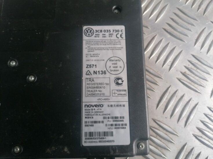 Bluetooth vadības bloks priekš VW GOLF VARIANT 2012