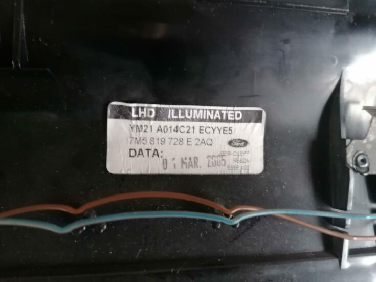 Mērinstrumentu paneļa gaisa vads, centrā priekš FORD GALAXY 2005