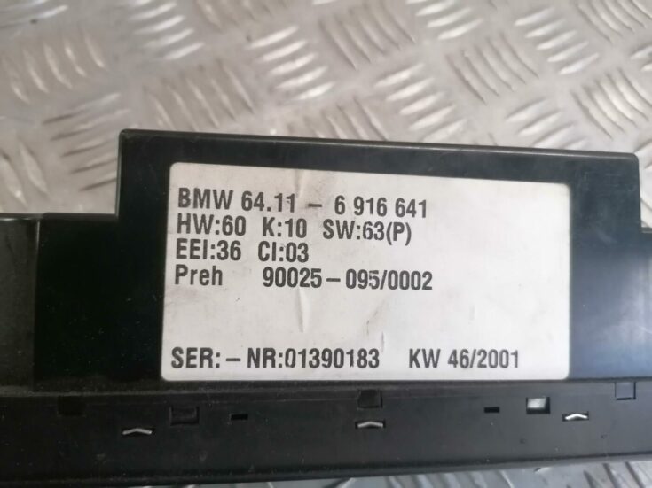 Klimata kontroles bloks priekš BMW 530D E39 2001 TOURING
