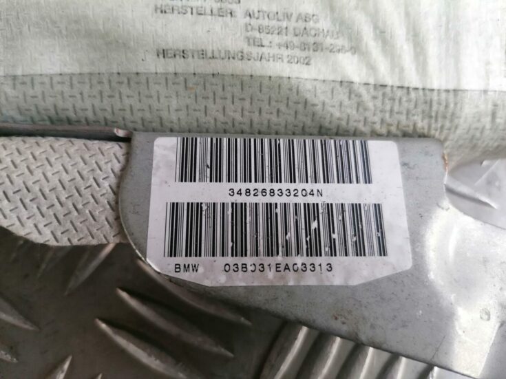 Priekšējo durvju drošības spilvens priekš BMW 530D E39 2001 TOURING