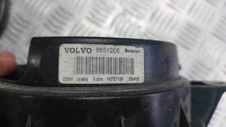 Durvju skaļrunis, apakšā priekš VOLVO S40 2004 Black