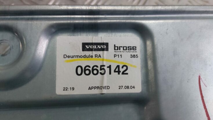 Stikla pacelšanas mehānisma panele priekš VOLVO S40 2004 Black