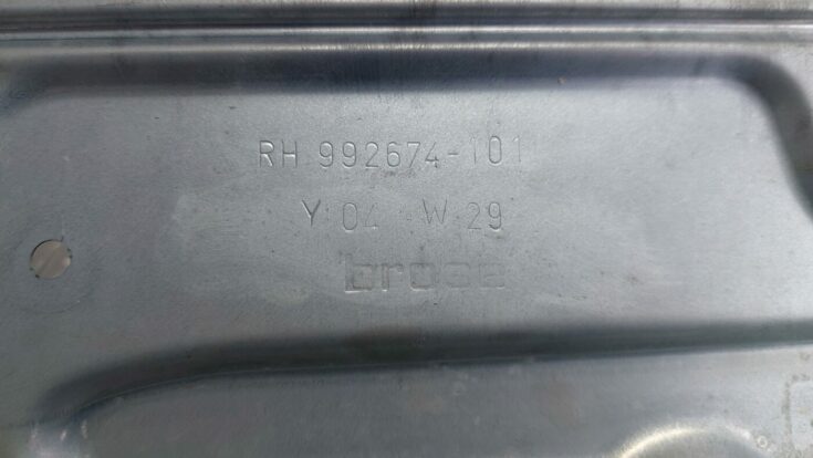 Stikla pacelšanas mehānisma panele priekš VOLVO S40 2004 Black