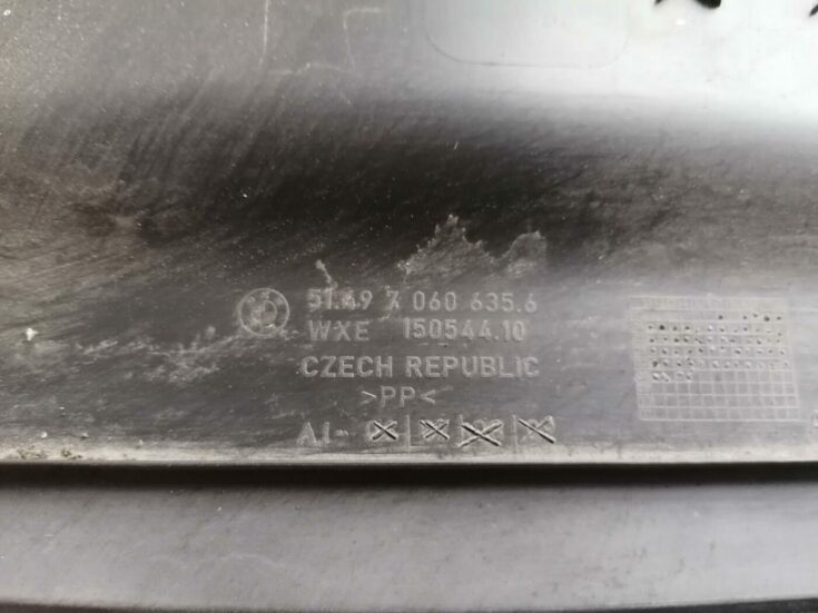 Bagāžnieka vāka apdare priekš BMW 123 E87 2008 BLACK
