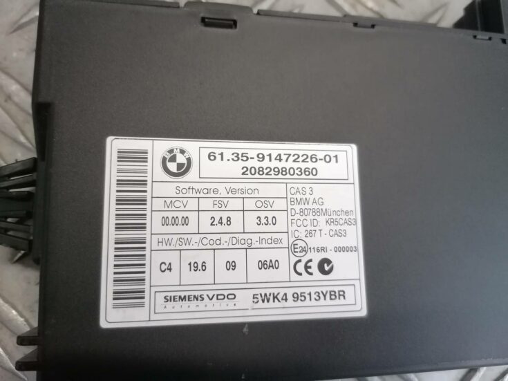 CAS vadības bloks priekš BMW 318D E91 2008 TOURING