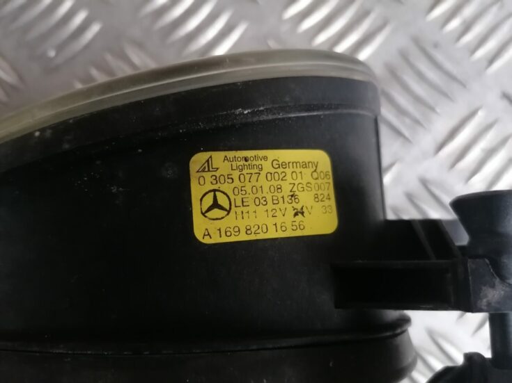 Miglas lukturis priekšā labajā pusē priekš MERCEDES BENZ ML280 2008 OBSIDIAN BLACK