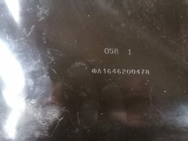Pārsega trokšņa izolācija priekš MERCEDES BENZ ML280 2008 OBSIDIAN BLACK