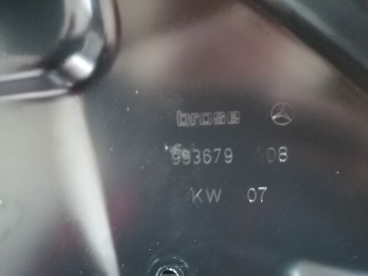 Stikla pacelšanas mehānisma panele priekš MERCEDES BENZ ML280 2008 OBSIDIAN BLACK