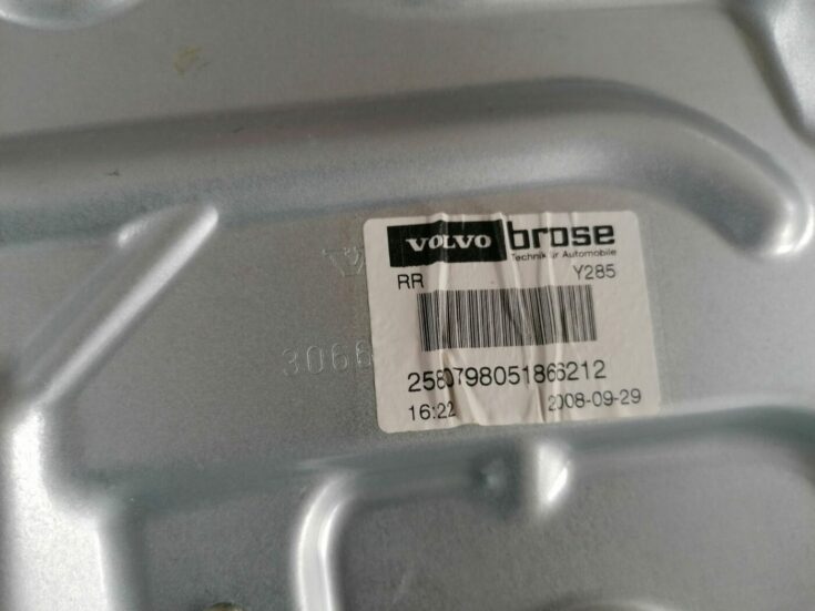 Stikla pacelšanas mehānisma panele priekš VOLVO V70 2009
