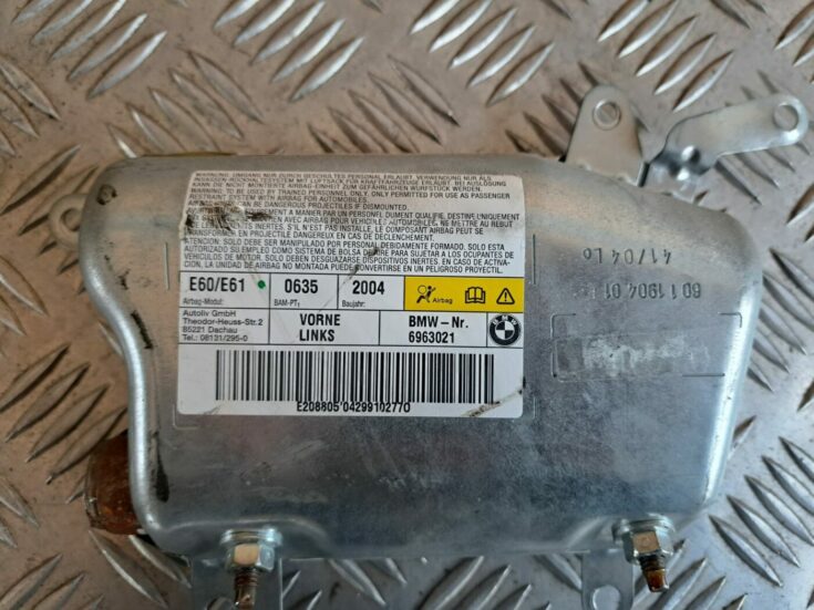 Priekšējo durvju drošības spilvens priekš BMW 525 E60 2004 BLACK
