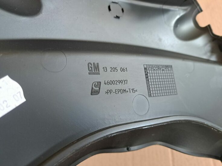 Stūres statnes putekļu aizsargs (salonā) priekš OPEL CORSA 2007