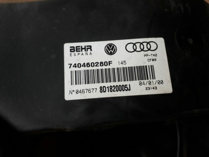 Salona sildītājs priekš AUDI A4 2000 AVANT