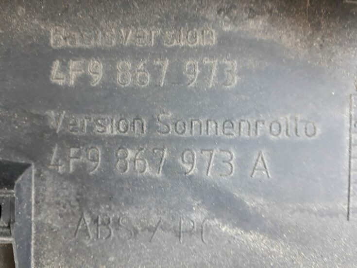 Bagāžnieka vāka apdare priekš AUDI A6 AVANT 2006