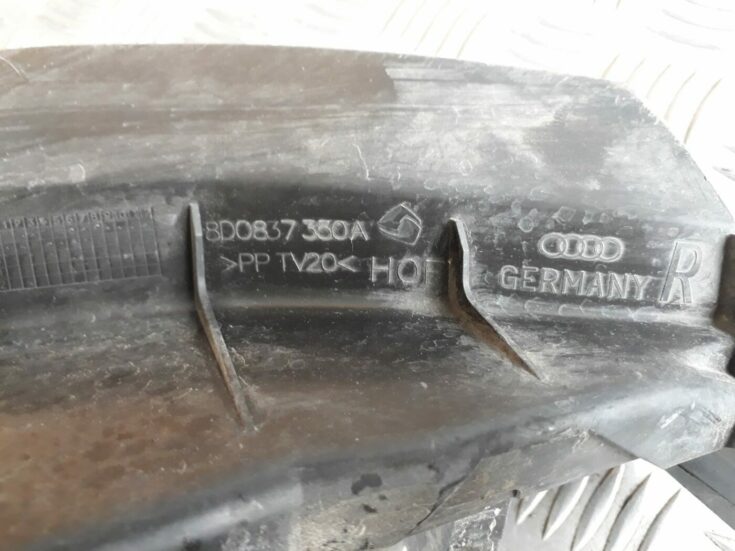 Ieplūdes gaisa deflektors, pa labi priekš AUDI A4 1999