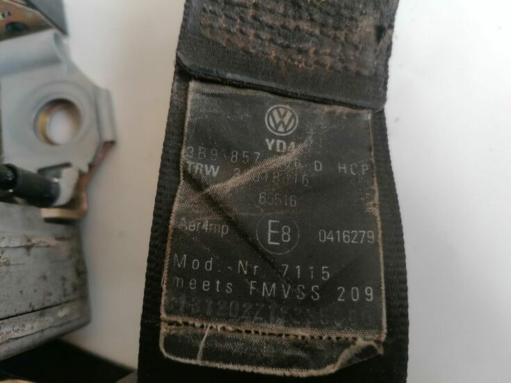 Aizmugurējā labā drošības josta priekš VW PASSAT 2003 UNIVERSAL BLUE