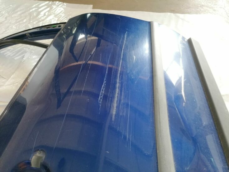 Aizmugurējās labās durvis priekš VW PASSAT 2003 UNIVERSAL BLUE