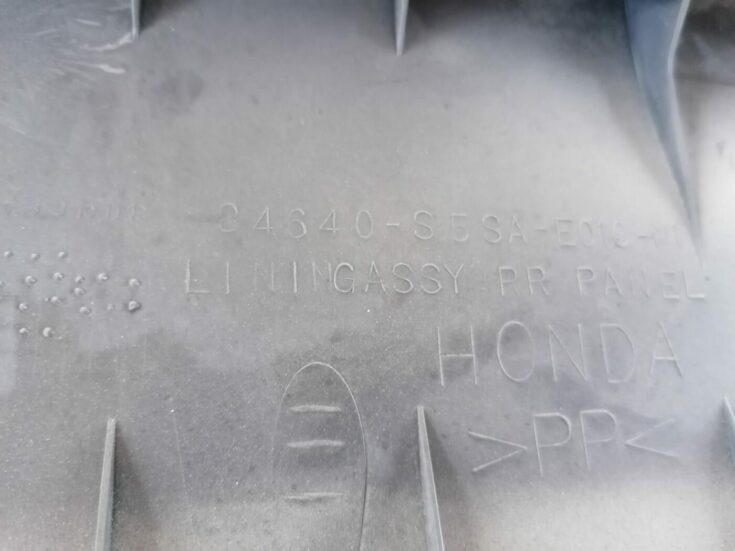 Bagažnieka nodalījuma sliekšņa uzlika priekš HONDA CIVIC 2004