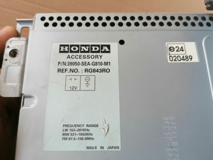 CD/DVD/Navigācijas bloks priekš HONDA ACCORD 2003 SILVER