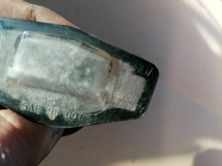 Numura zīmes apgaismojums priekš HONDA ACCORD 2003 SILVER