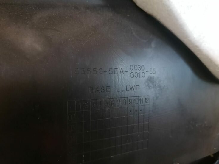 Sēdekļu komplekts priekš HONDA ACCORD 2003 SILVER
