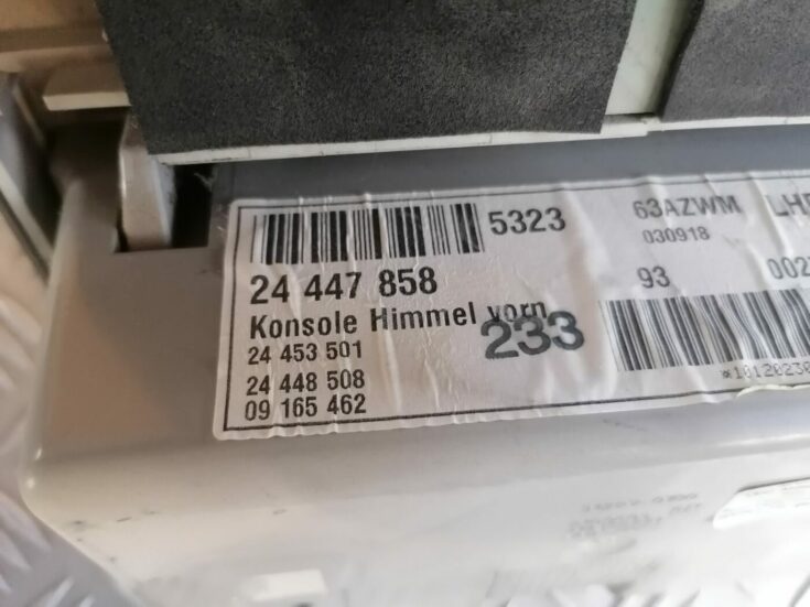 Salona apgaismojuma panelis priekš OPEL VECTRA C 2002