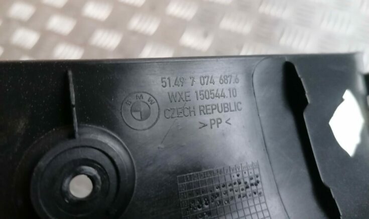 Bagāžnieka vāka apdare priekš BMW 1 E87 2007 GRAPHITE