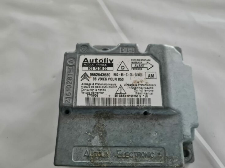 Drošības spilvena vadības bloks priekš CITROEN C4 2006-2